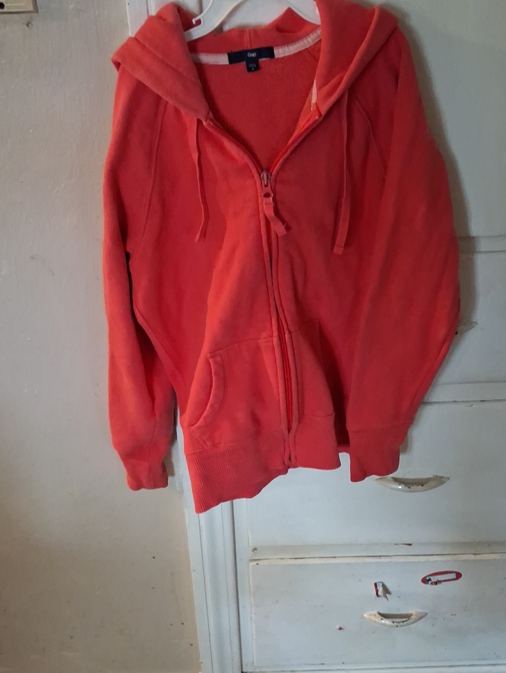 GAP Orange Kids Full-Zip Hooded Sweatshirt